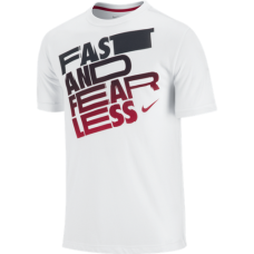 Футболка мужская NIKE 619110-100  Cotton Fast and Fearless Verbiage